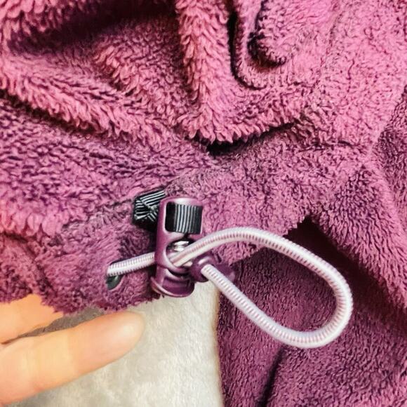 Mountain Hardwear Pyxis Jacket Womens L Plum Plush Fleece Zip Full Zip Pockets - Picture 8 of 11